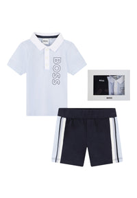 Completo Bambino Hugo Boss polo + shorts - 12 mesi