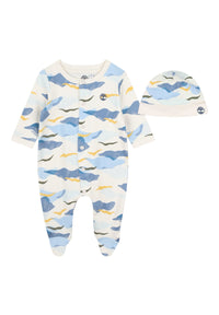 Completo 2 pezzi Bambino Timberland pigiama + cappello - 6 mesi
