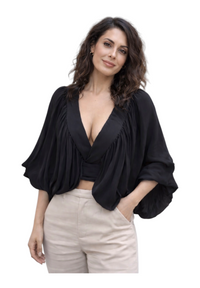 Top cropped Imperial Donna Nero - M
