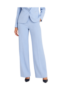 Pantalons palazzo taille haute Femme Bleu - L