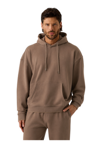 Felpa con cappuccio Uomo Marrone Guess Activewear - L