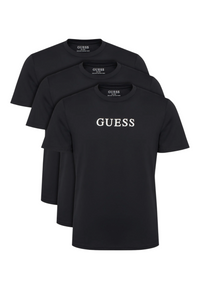 3Pack T-shirt à manches courtes Homme Noir Guess Sous-vêtements - L