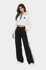 Completo coordinato crop logo iconico Donna Bianco HERO