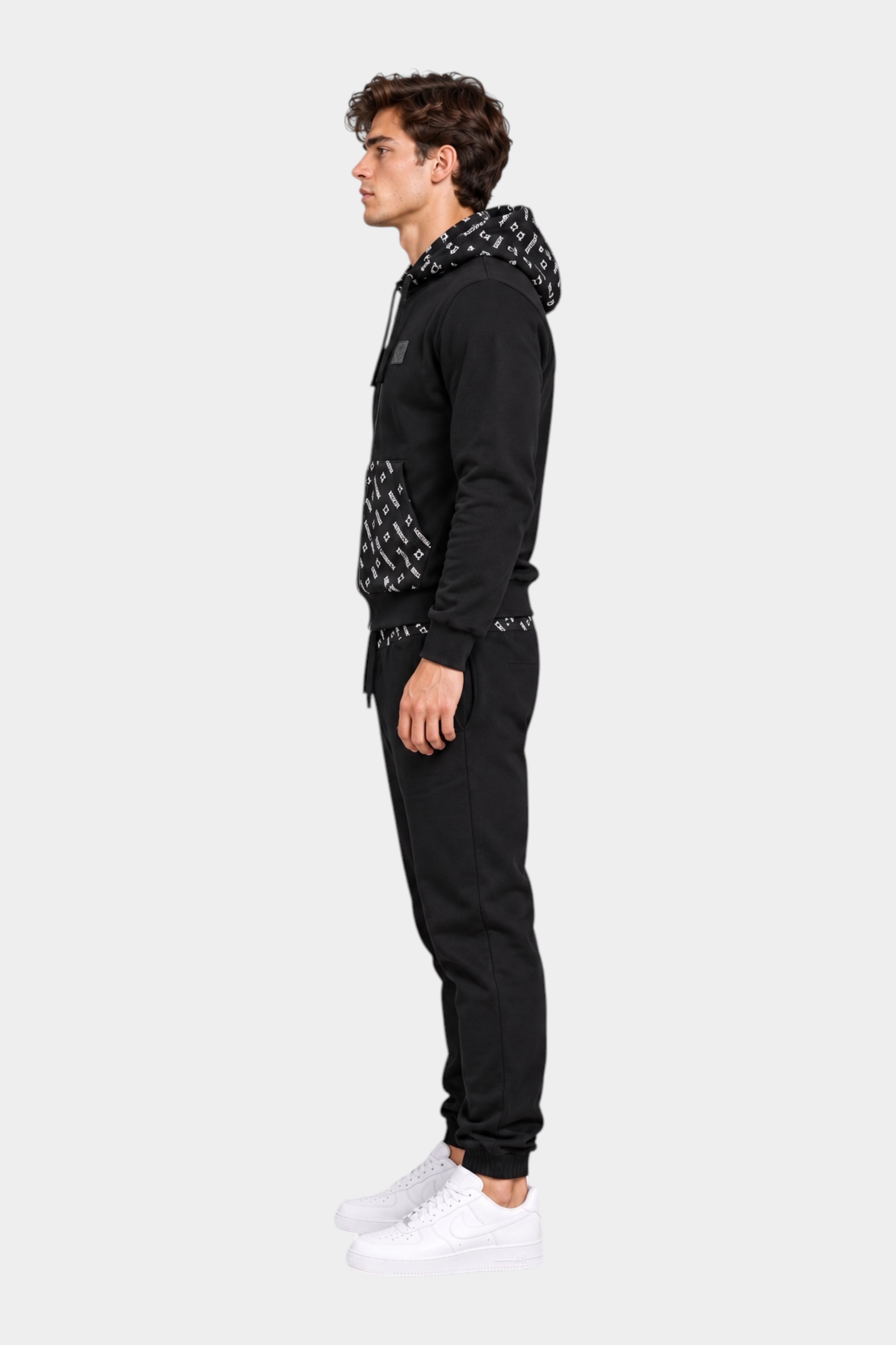 Completo Sportivo Coordinato Uomo Nero HERO