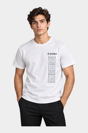 T-shirt logo iconico Uomo Bianco HERO