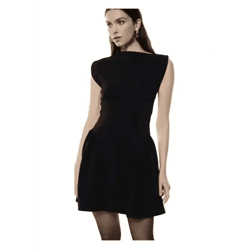 Abito corto svasato senza maniche giro barca Donna Imperial - Follower SRL