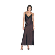 Abito lungo con spalline e pizzo scollo a v Donna Imperial Imperial