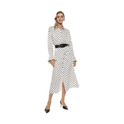 Abito midi a pois con cintura e maniche volant Donna Imperial Imperial