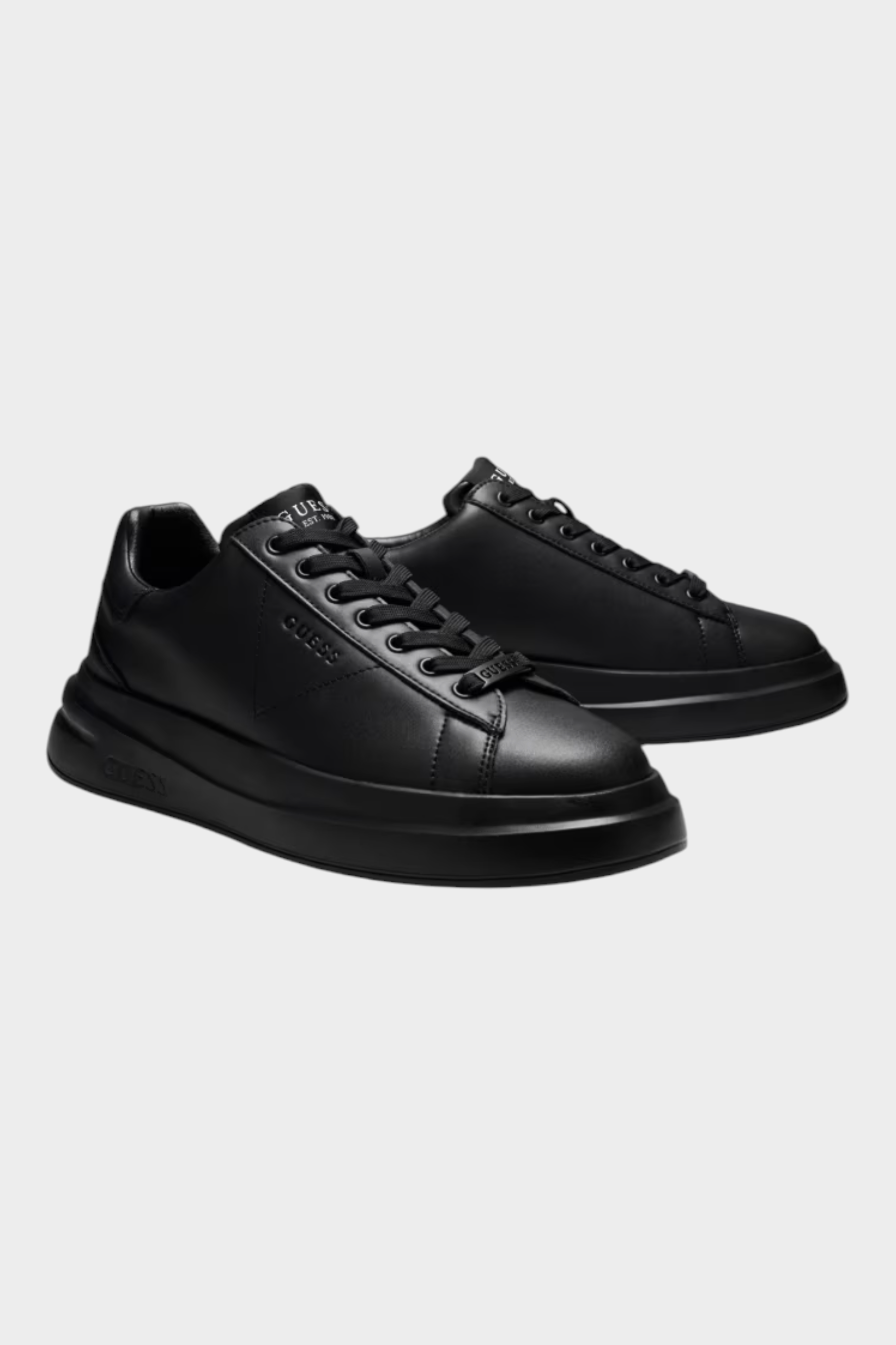 Sneaker Elba misto pelle Uomo Nero GUESS