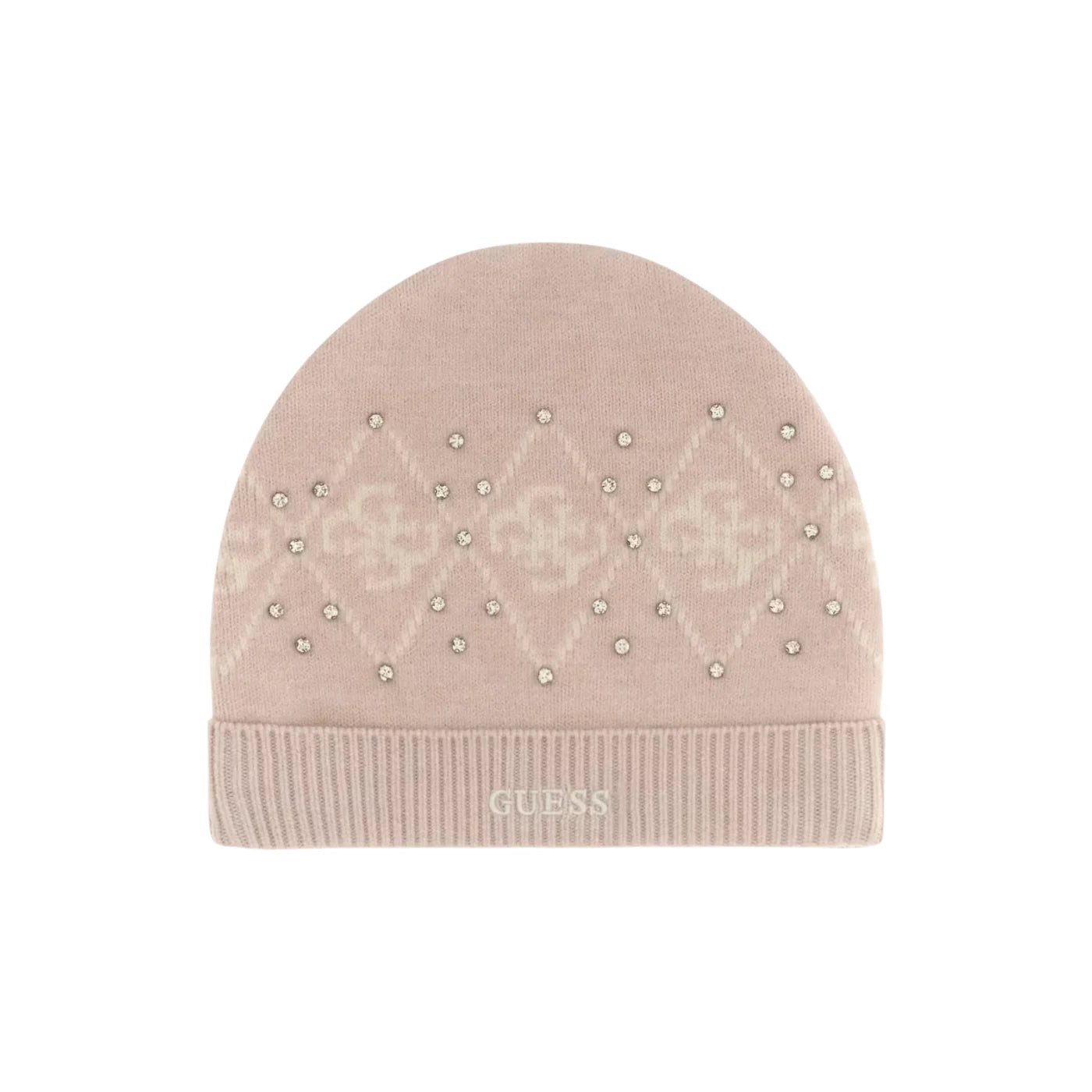 Berretto con strass donna rosa guess - unica - cappelli