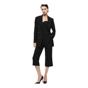 Blazer doppiopetto con tasche a pattina donna nero imperial