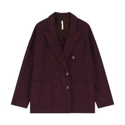 Blazer over doppio petto con tasche applicate Donna Imperial - Follower SRL