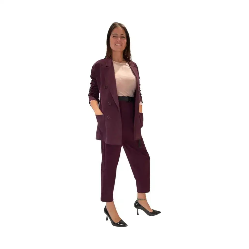 Blazer over doppio petto con tasche applicate Donna Imperial - Follower SRL