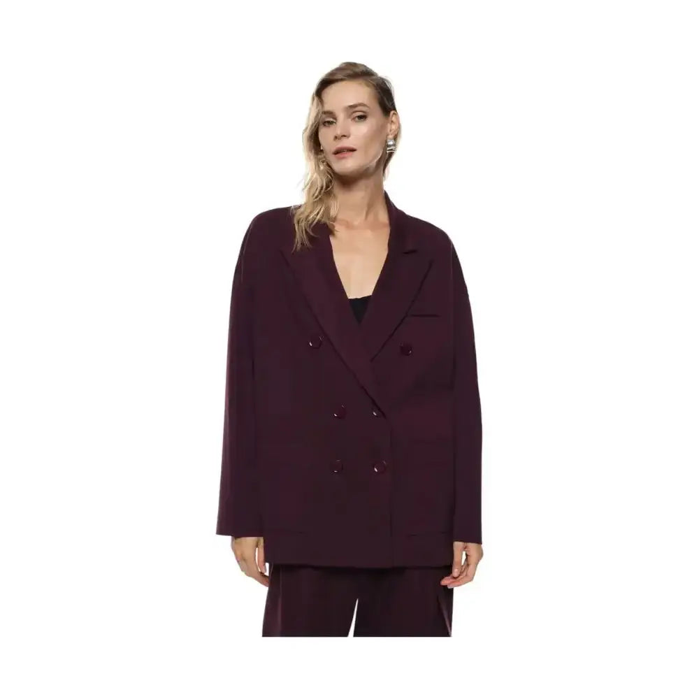 Blazer over doppio petto con tasche applicate Donna Imperial - Follower SRL