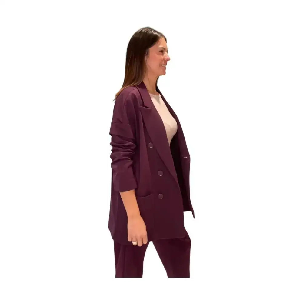 Blazer over doppio petto con tasche applicate Donna Imperial - Follower SRL