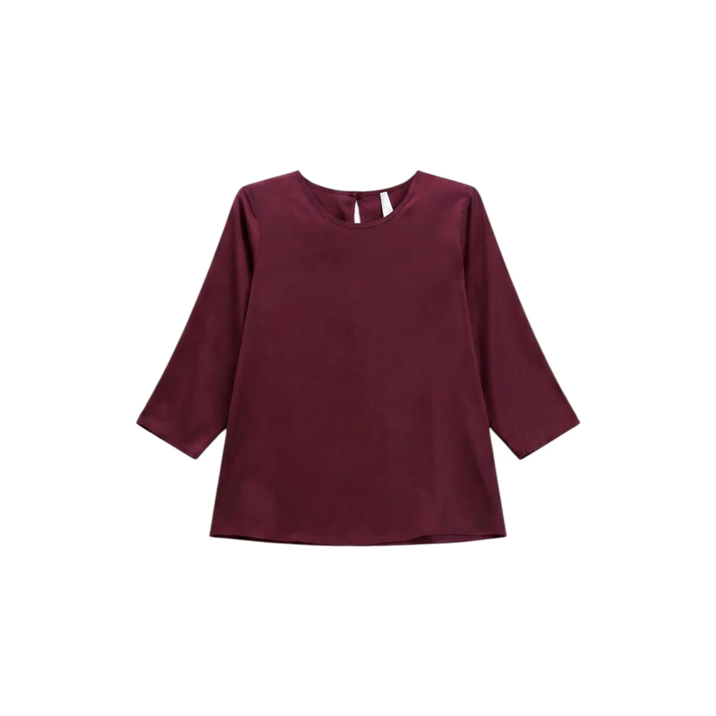 Blusa ampia con maniche tre quarti donna bordeaux imperial - camicie