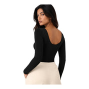Body con logo a borchie donna nero guess