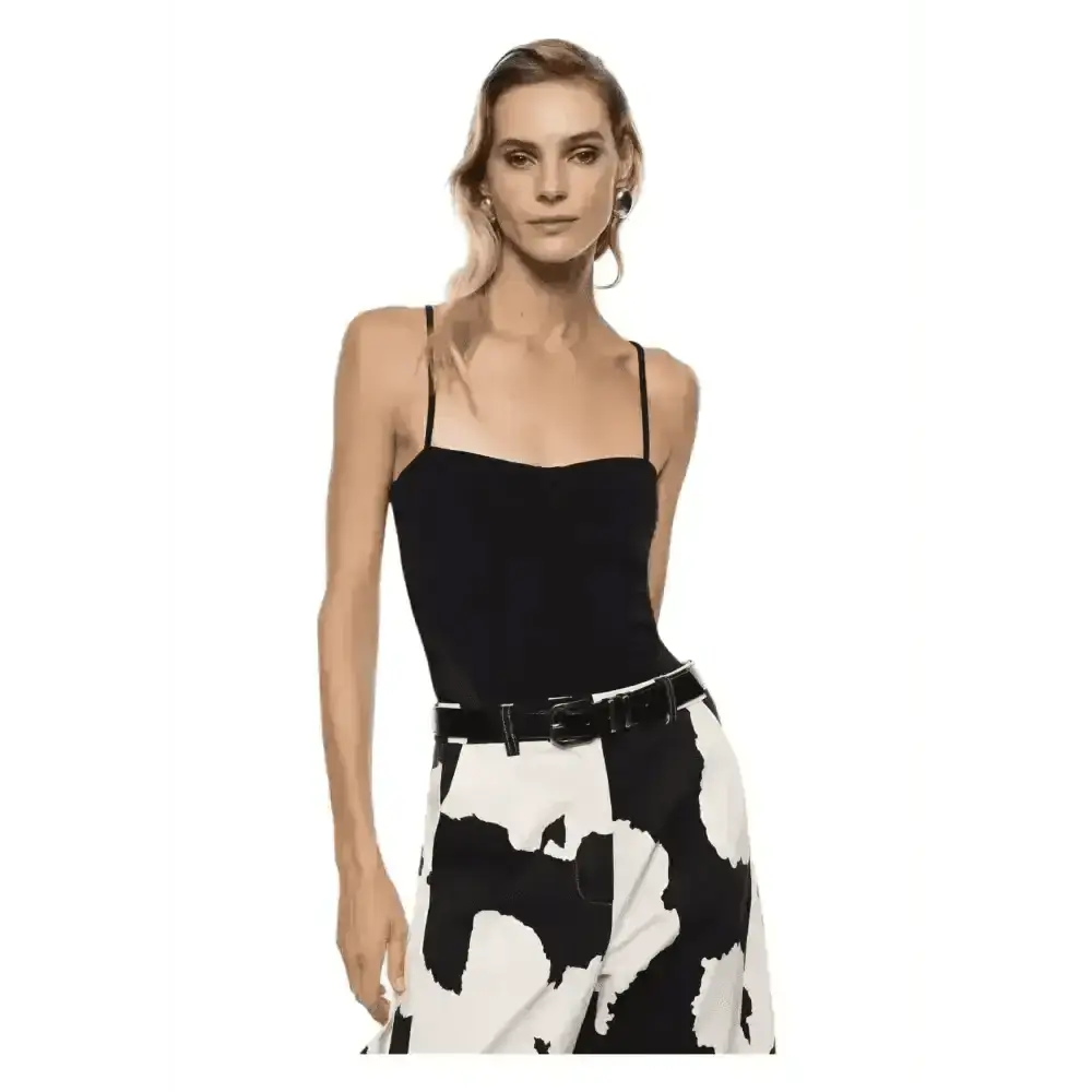 Body con spalline sottili e pannelli laterali in rete Donna Imperial - Follower SRL