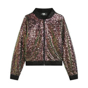 Bomber Bambina Karl Lagerfeld con paillettes ricamate - Follower SRL