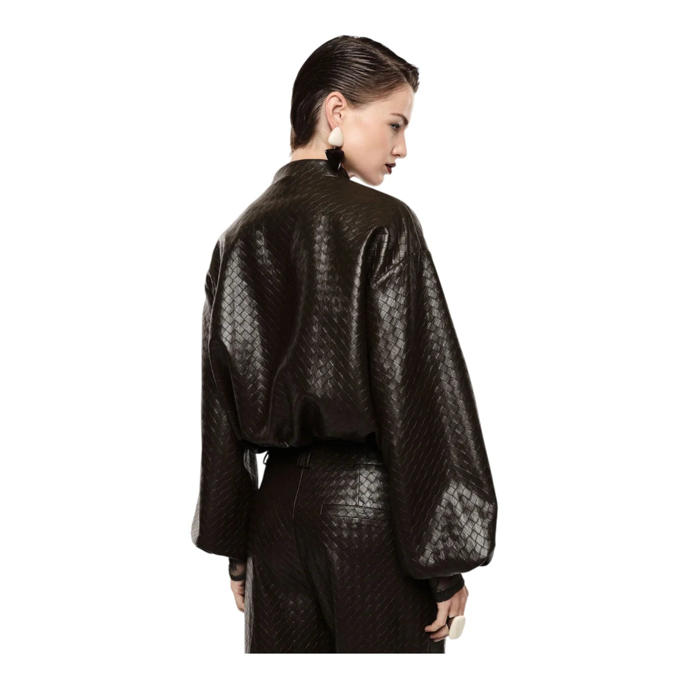 Bomber jacket corta donna marrone imperial - giacche