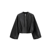 Bomber jacket corta donna nero imperial - giacche