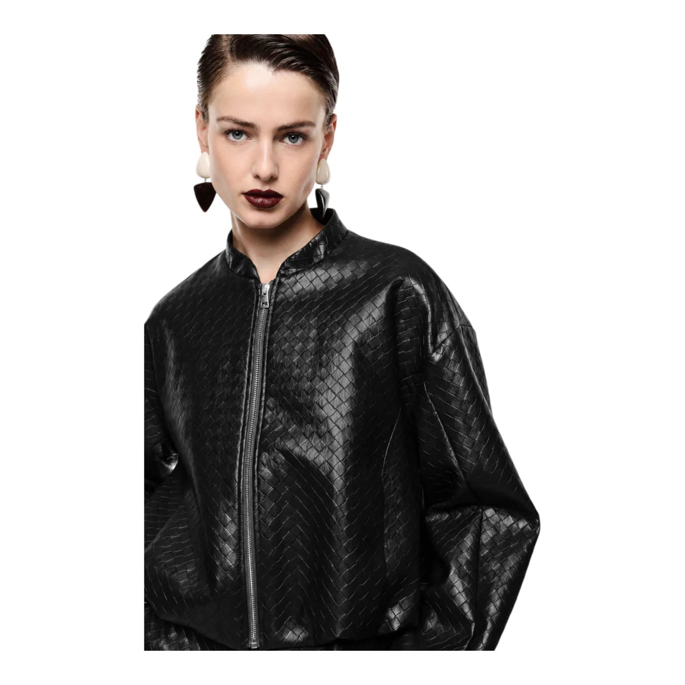 Bomber jacket corta donna nero imperial - giacche
