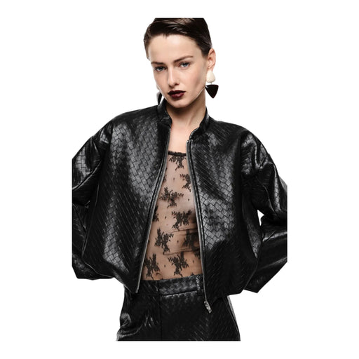 Bomber jacket corta donna nero imperial - giacche
