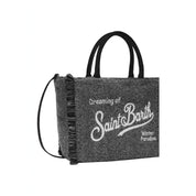 Borsa a mano colette wool in misto lana spigata Donna MC2 Saint Barth - Follower SRL