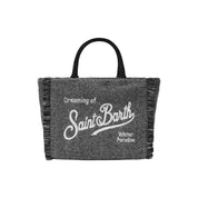 Borsa a mano colette wool in misto lana spigata Donna MC2 Saint Barth - Follower SRL