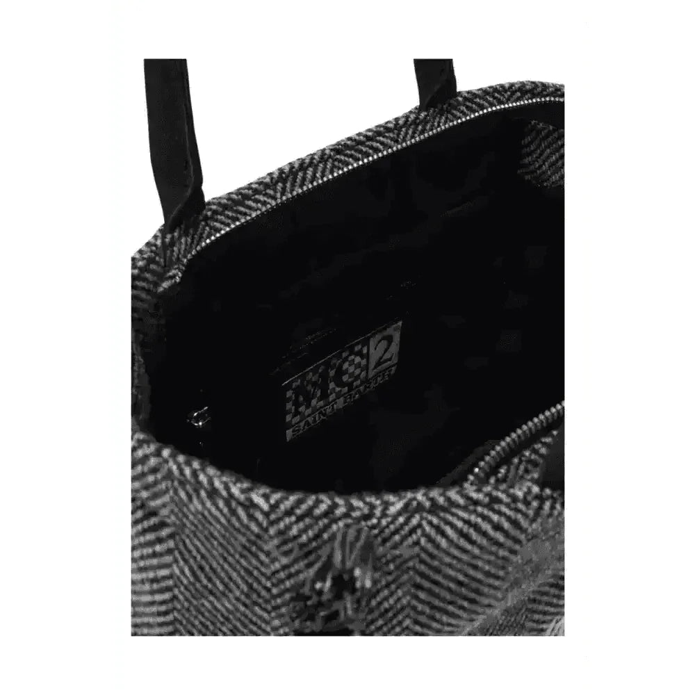 Borsa a mano colette wool in misto lana spigata Donna MC2 Saint Barth - Follower SRL