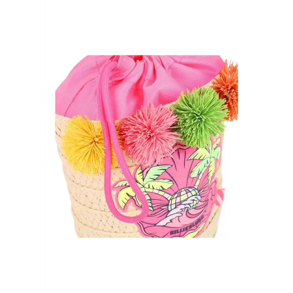 Borsa a secchio di carta intrecciata Bambina Billieblush - Follower SRL