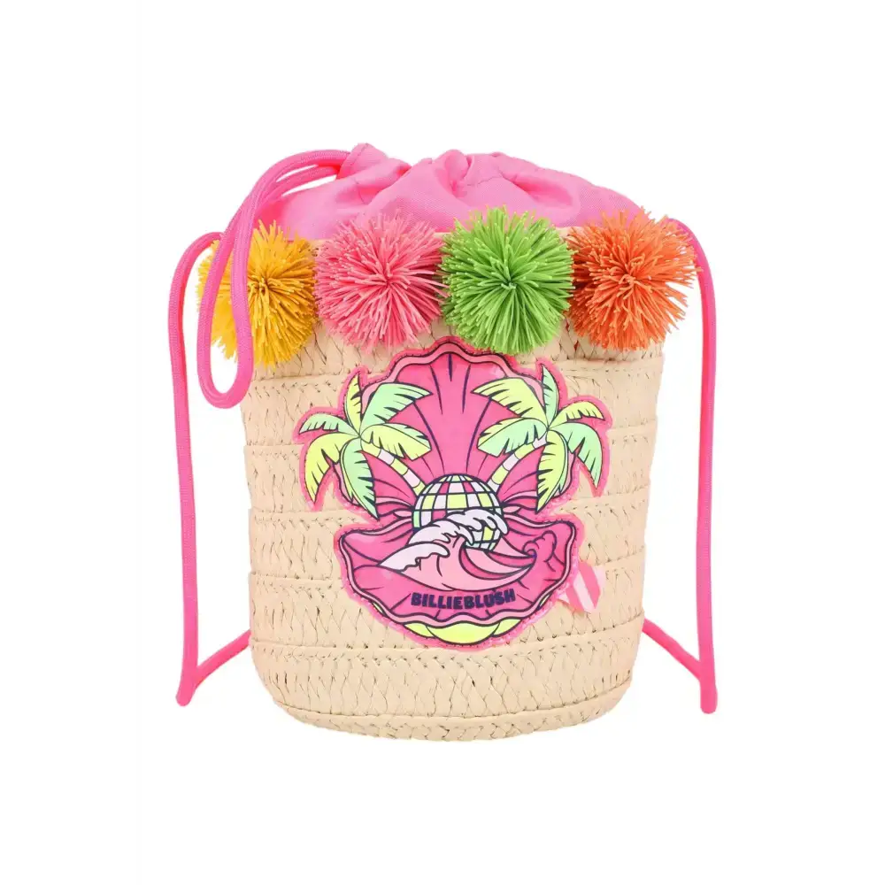 Borsa a secchio di carta intrecciata Bambina Billieblush - Follower SRL