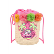 Borsa a secchio di carta intrecciata Bambina Billieblush - Follower SRL