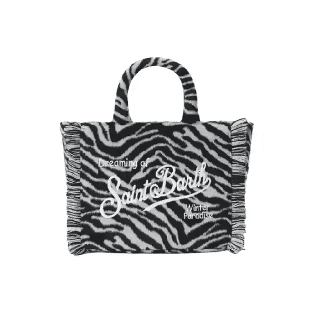 Borsa Colette in feltro stampa zebrata Donna MC2 Saint Barth - Follower SRL