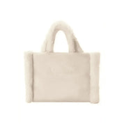Borsa morbida a mano vanity mini shearling beige Donna MC2 Saint Barth - Follower SRL