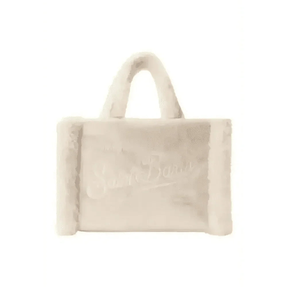 Borsa morbida a mano vanity mini shearling beige Donna MC2 Saint Barth - Follower SRL