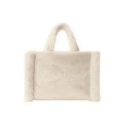 Borsa morbida a mano vanity mini shearling beige Donna MC2 Saint Barth - Follower SRL
