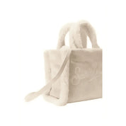 Borsa morbida a mano vanity mini shearling beige Donna MC2 Saint Barth - Follower SRL