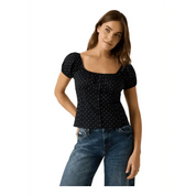 Camicetta pieghettata abbottonata Donna Guess Jeans - Follower SRL