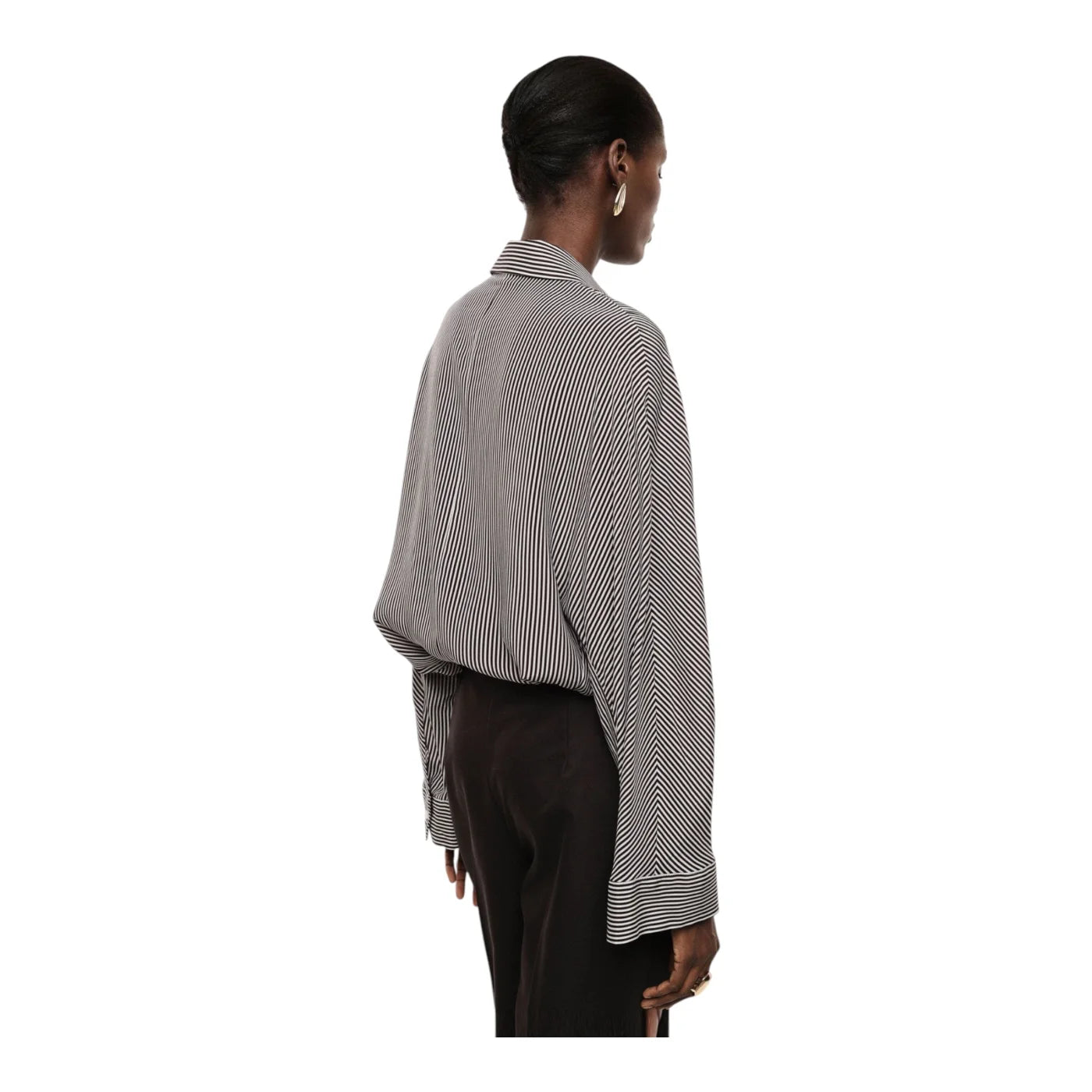 Camicia a righe regular-fit con maniche ampie donna bordeaux imperial - camicie