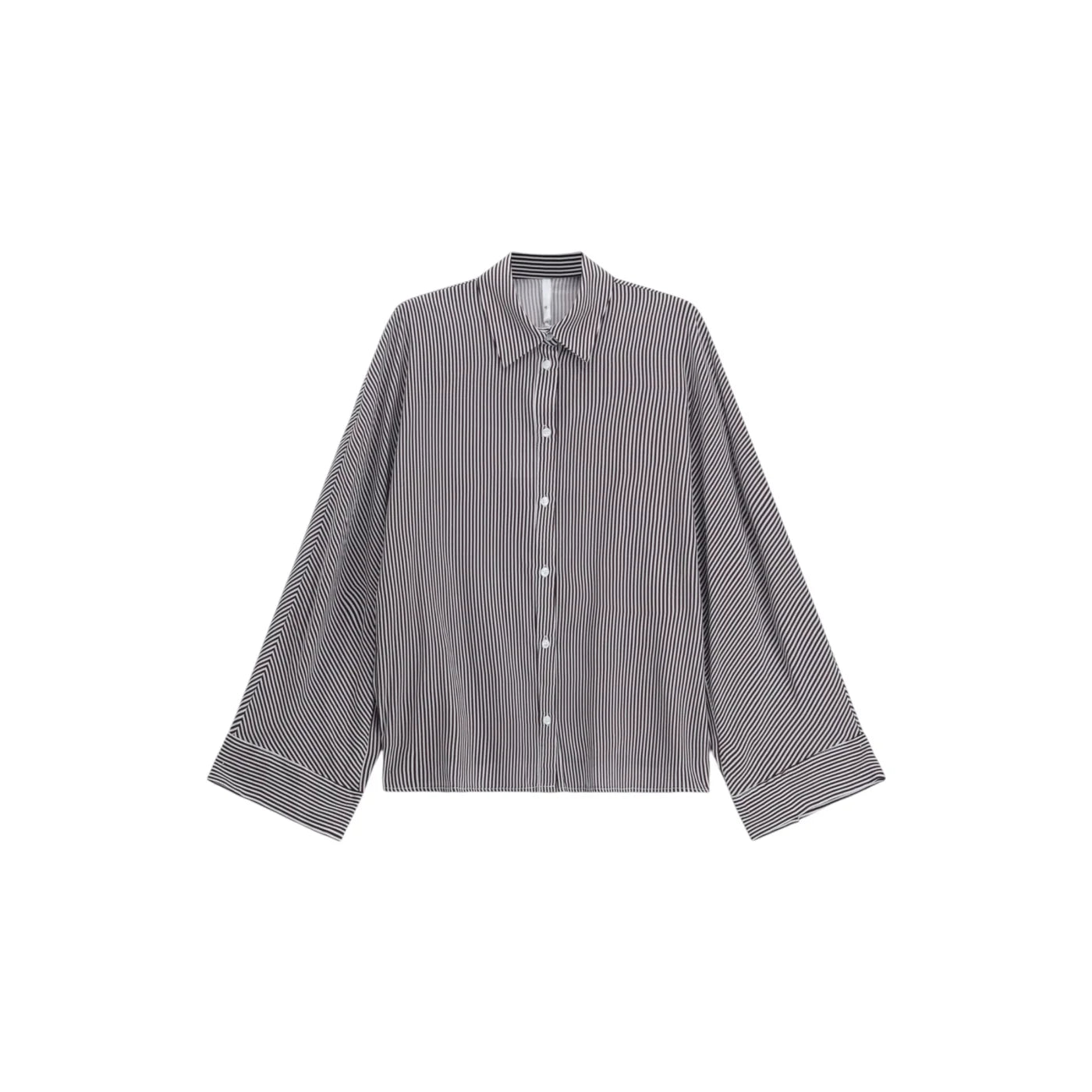 Camicia a righe regular-fit con maniche ampie donna bordeaux imperial - camicie