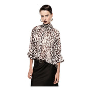 Camicia ampia stampa astratta donna multicolore imperial - camicie