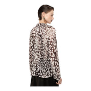 Camicia ampia stampa astratta donna multicolore imperial - camicie