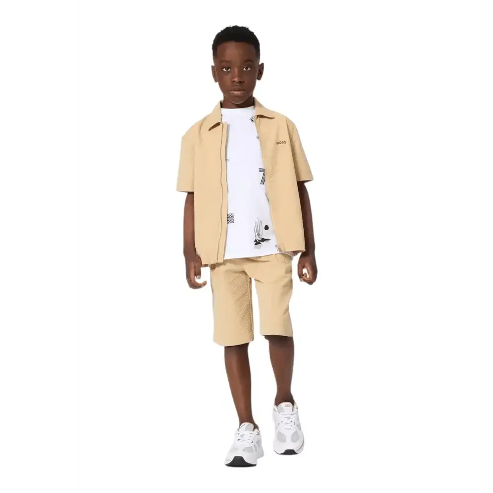 Camicia con zip Bambino Hugo Boss - Follower SRL