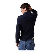 Camicia in flanella uomo blu guess - camicie