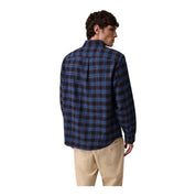 Camicia in flanella uomo blu guess - camicie