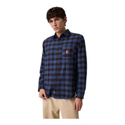 Camicia in flanella uomo blu guess - camicie