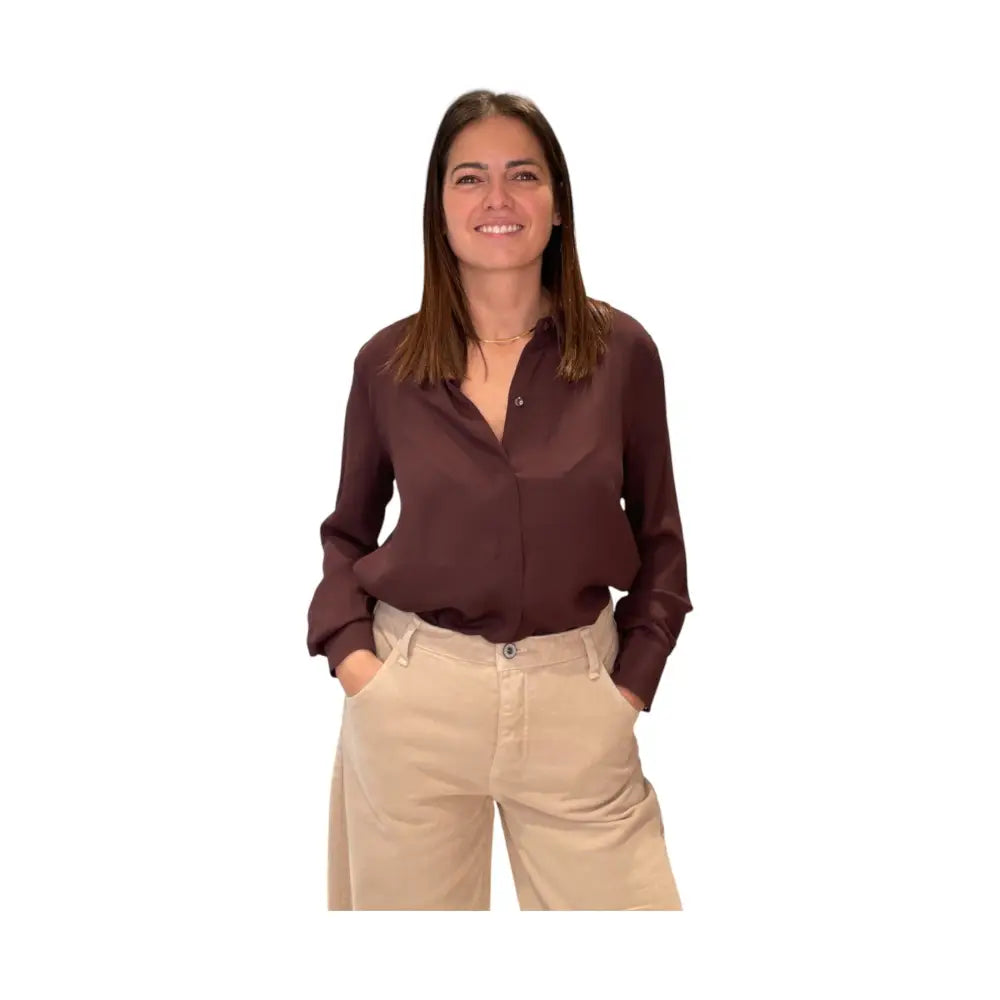 Camicia in viscosa con maniche lunghe Donna Imperial Imperial