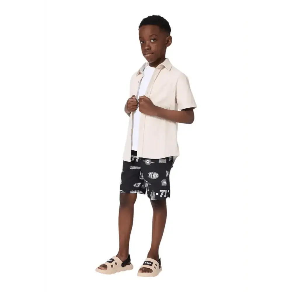 Camicia maniche corte Bambino Hugo Boss - Follower SRL