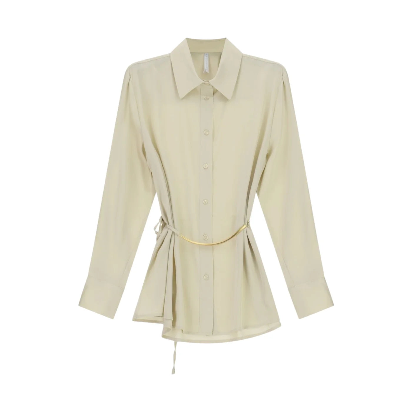 Camicia regular-fit con cintura decorativa donna avorio imperial - camicie